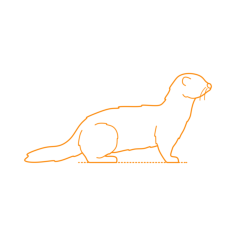 Animals Mustelids American Mink Silhouette Cutting Svg Files, Free Vectors File